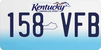 KY license plate 158VFB
