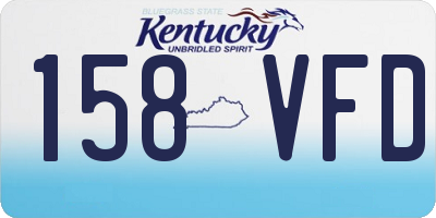 KY license plate 158VFD