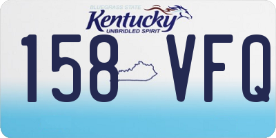 KY license plate 158VFQ