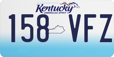 KY license plate 158VFZ