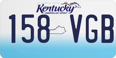 KY license plate 158VGB