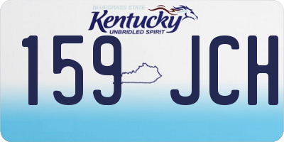 KY license plate 159JCH