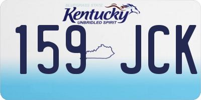 KY license plate 159JCK