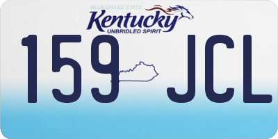 KY license plate 159JCL
