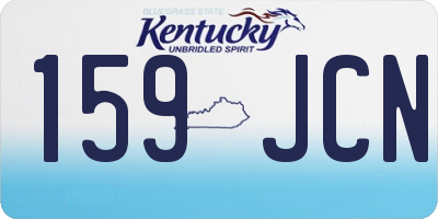 KY license plate 159JCN