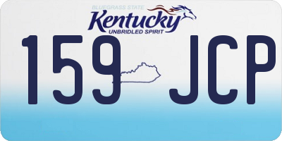 KY license plate 159JCP