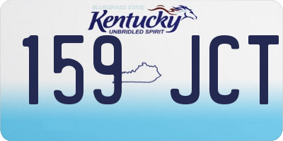 KY license plate 159JCT