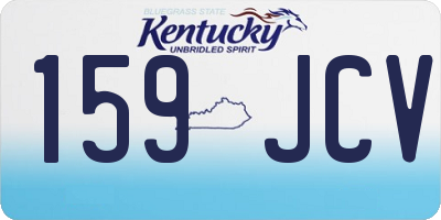 KY license plate 159JCV