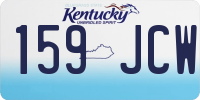 KY license plate 159JCW