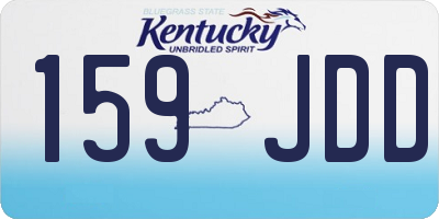 KY license plate 159JDD