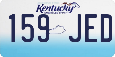 KY license plate 159JED