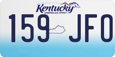 KY license plate 159JFO