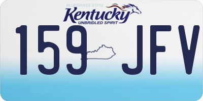 KY license plate 159JFV