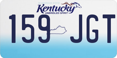 KY license plate 159JGT