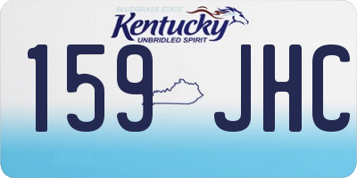 KY license plate 159JHC