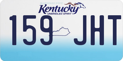KY license plate 159JHT