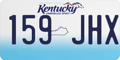 KY license plate 159JHX