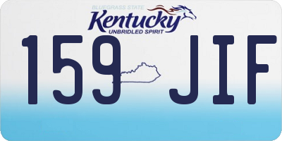 KY license plate 159JIF