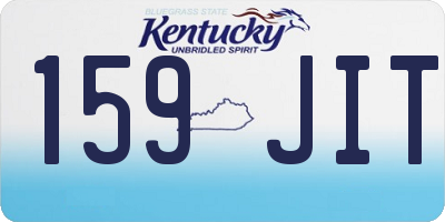 KY license plate 159JIT