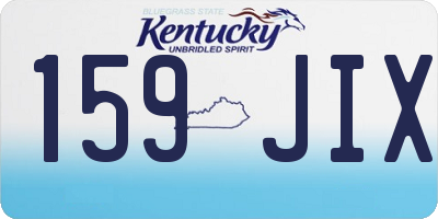 KY license plate 159JIX