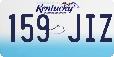 KY license plate 159JIZ