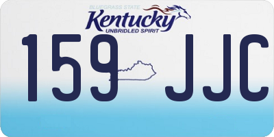KY license plate 159JJC