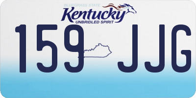 KY license plate 159JJG