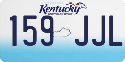 KY license plate 159JJL