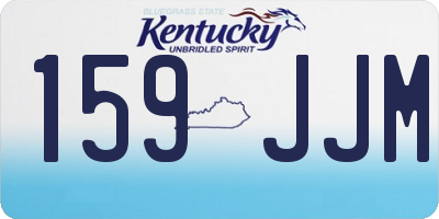 KY license plate 159JJM