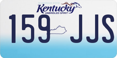 KY license plate 159JJS