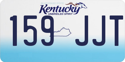 KY license plate 159JJT