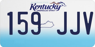 KY license plate 159JJV