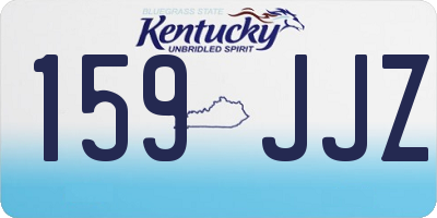 KY license plate 159JJZ