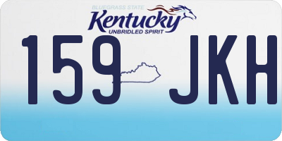 KY license plate 159JKH