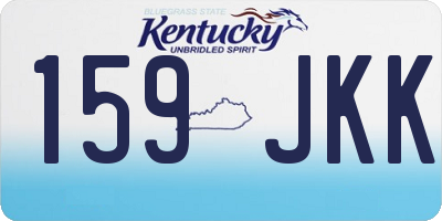 KY license plate 159JKK