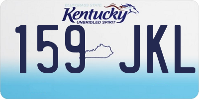 KY license plate 159JKL