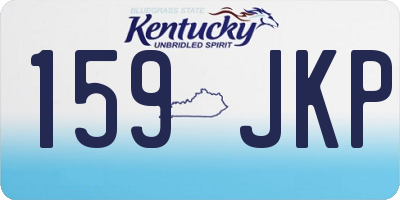KY license plate 159JKP