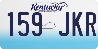 KY license plate 159JKR