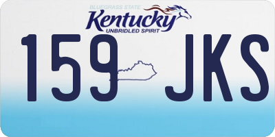 KY license plate 159JKS