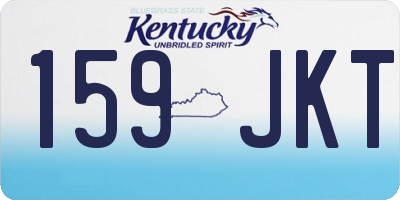 KY license plate 159JKT