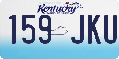 KY license plate 159JKU