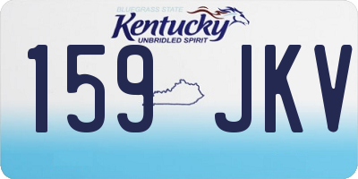 KY license plate 159JKV