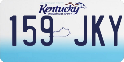 KY license plate 159JKY