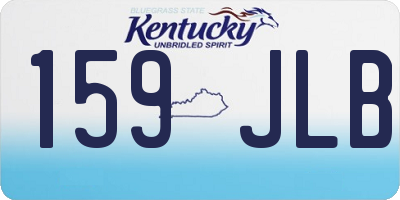 KY license plate 159JLB