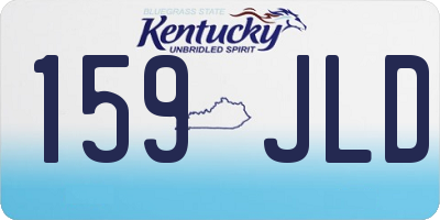 KY license plate 159JLD