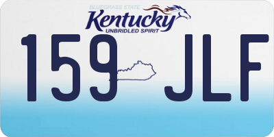 KY license plate 159JLF