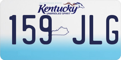 KY license plate 159JLG