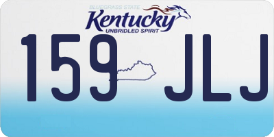 KY license plate 159JLJ