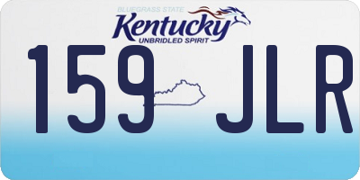 KY license plate 159JLR