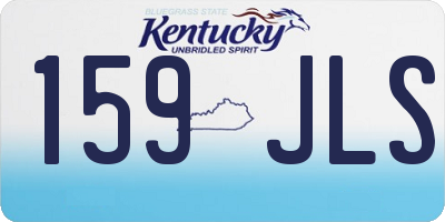 KY license plate 159JLS
